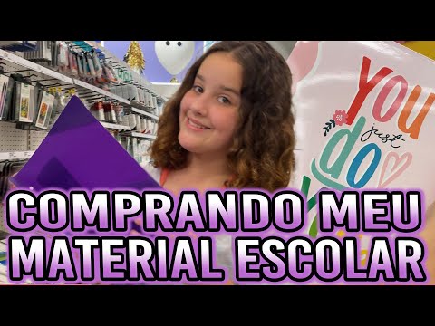COMPRANDO MEU MATERIAL ESCOLAR PRA VOLTA AS AULAS