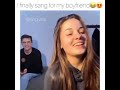 She Finally Sang For Her Boyfriend