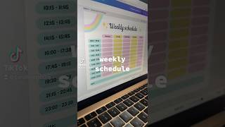 weekly schedule 🗓️ #weeklyschedule #planner #study #university #student #aesthetic #carolinastudie