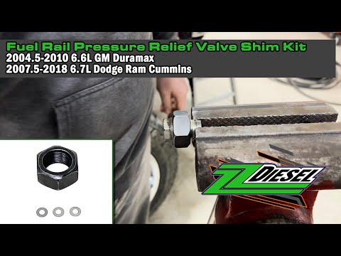 Fuel Rail Pressure Relief Valve Shim Kit, Duramax & Cummins Diesel