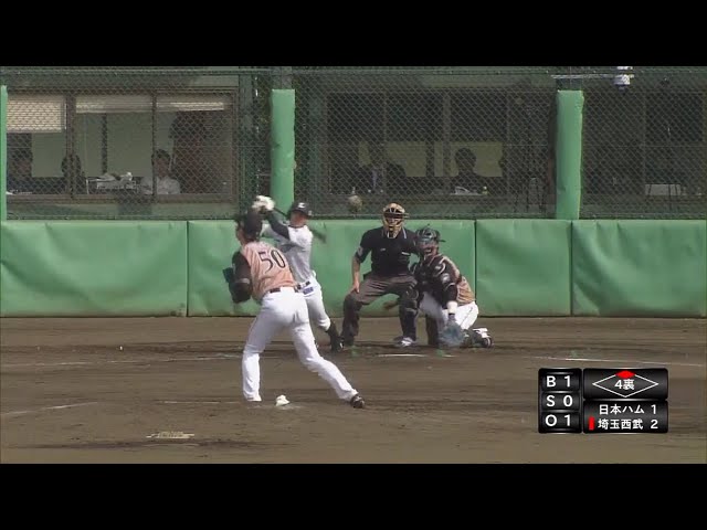 【ファーム】若獅子の活躍!! ライオンズ・鈴木のタイムリー3ベースヒット!! 2018/4/11 L-F(ファーム)