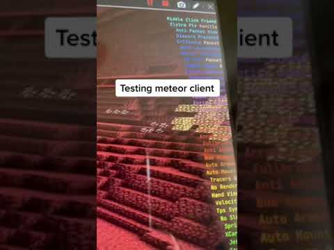 Testing meteor client #Minecraft#