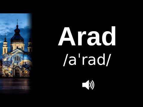 🇷🇴 How to pronounce Arad (CORRECTLY!)