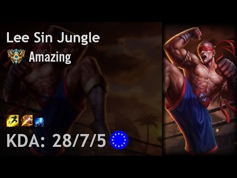 Lee Sin Jungle vs Warwick - Amazing - EUW Challenger Patch 7.4