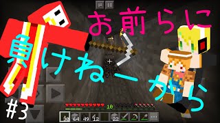 ブランチマイニングで鉱石勝負？！[孤島育ちのマイクラ#3]