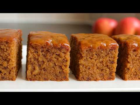 This Sticky Apple Cake is So Delicious! Caramel Apple Cake - Easy Apple Cake Recipe 🍏