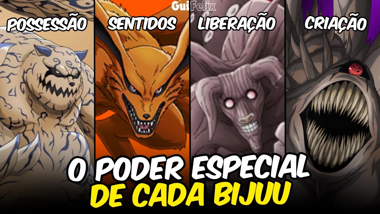TODAS AS 10 BIJUUS E SEUS PODERES EXPLICADOS EM NARUTO