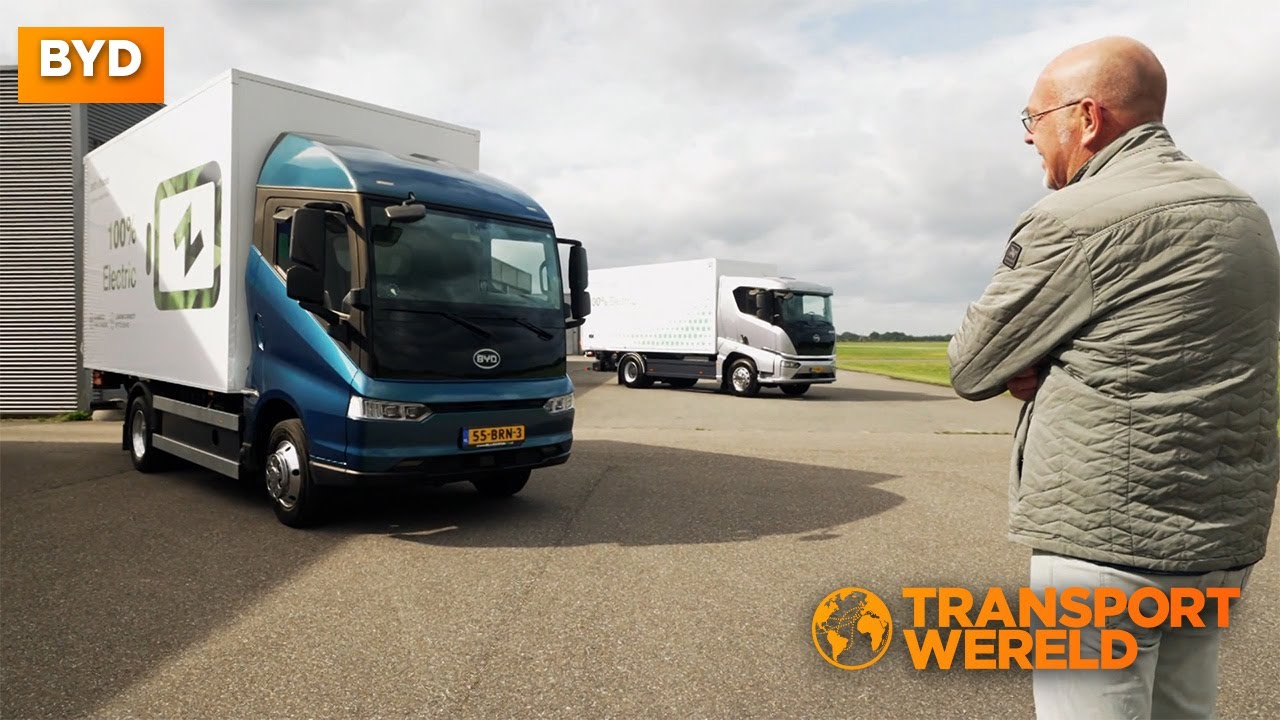 De nieuwe trucks van BYD in Nederland