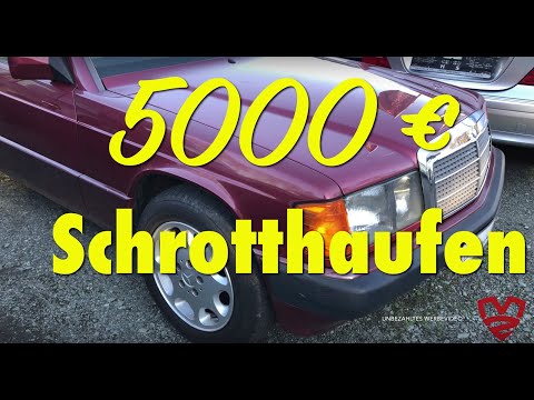 MB 190E 2.3 junk pile? Used car check. Excursion with Motor Room