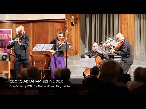 G.A.SCHNEIDER Flute Quartet op.69 No 3 in G minor - Finale, Allegro Molto