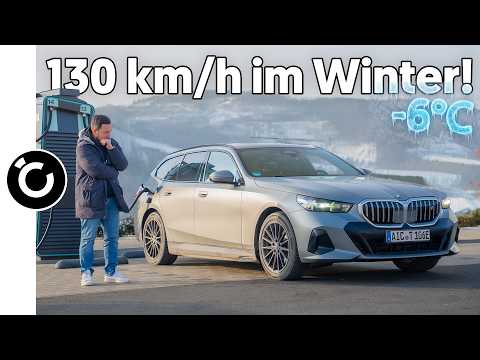 BMW i5 Touring bei 130 km/h im Winter: Damit habe ich nicht gerechnet