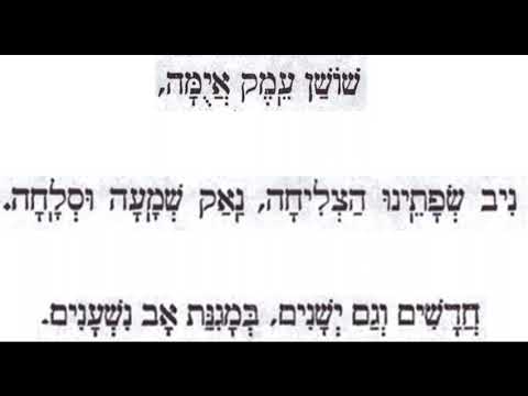 Yom Kippur Musaf 05 - Shoshan Emek