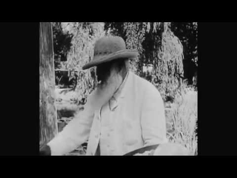 Monet painting in his garden in Giverny, France