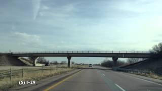 preview picture of video 'Car Camera - I-29 - Salix to Whiting, IA Interchanges . 2012 ( 州間高速道路29号線 )'