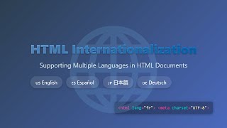 HTML Internationalization: Mastering Multilingual Websites 🌐