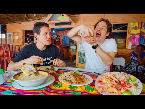 Caribbean Garlic Shrimp!! 🦐 Unseen GARIFUNA FOOD in Central America!