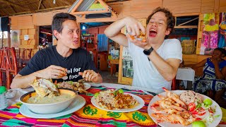 Caribbean Garlic Shrimp!! 🦐 Unseen GARIFUNA FOOD in Central America! - YouTube