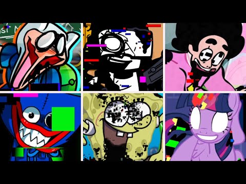 Corrupted Hero but everytime it's Pibby Finn turn a Different Skin Mod and Cover is used - FNF