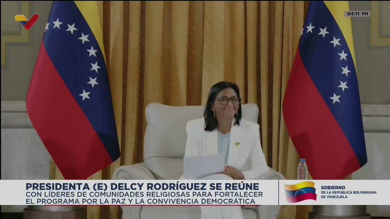 Delcy Rodríguez realiza reunión con líderes religiosos para el Programa por la Paz y la Convivencia