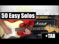 50 Easy Guitar Solos TAB