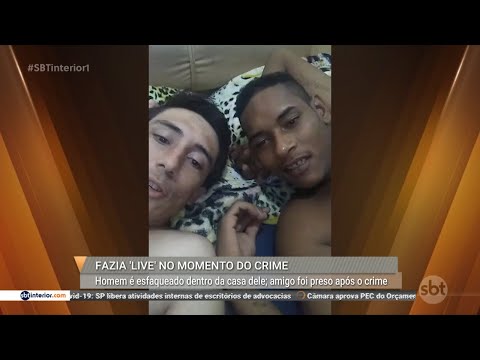 Live broadcast captures man being stabbed