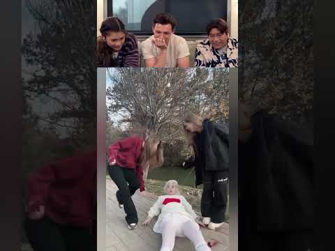 Tom Holland React Viral Videos part 87 #tomholland #funny #trytolaugh #reaction