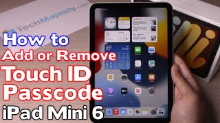 How to Add or Remove Passcode and Touch ID on iPad Mini 6 (2021)