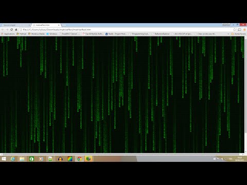 Make Matrix Rain Effect with Canvas and HTML 5