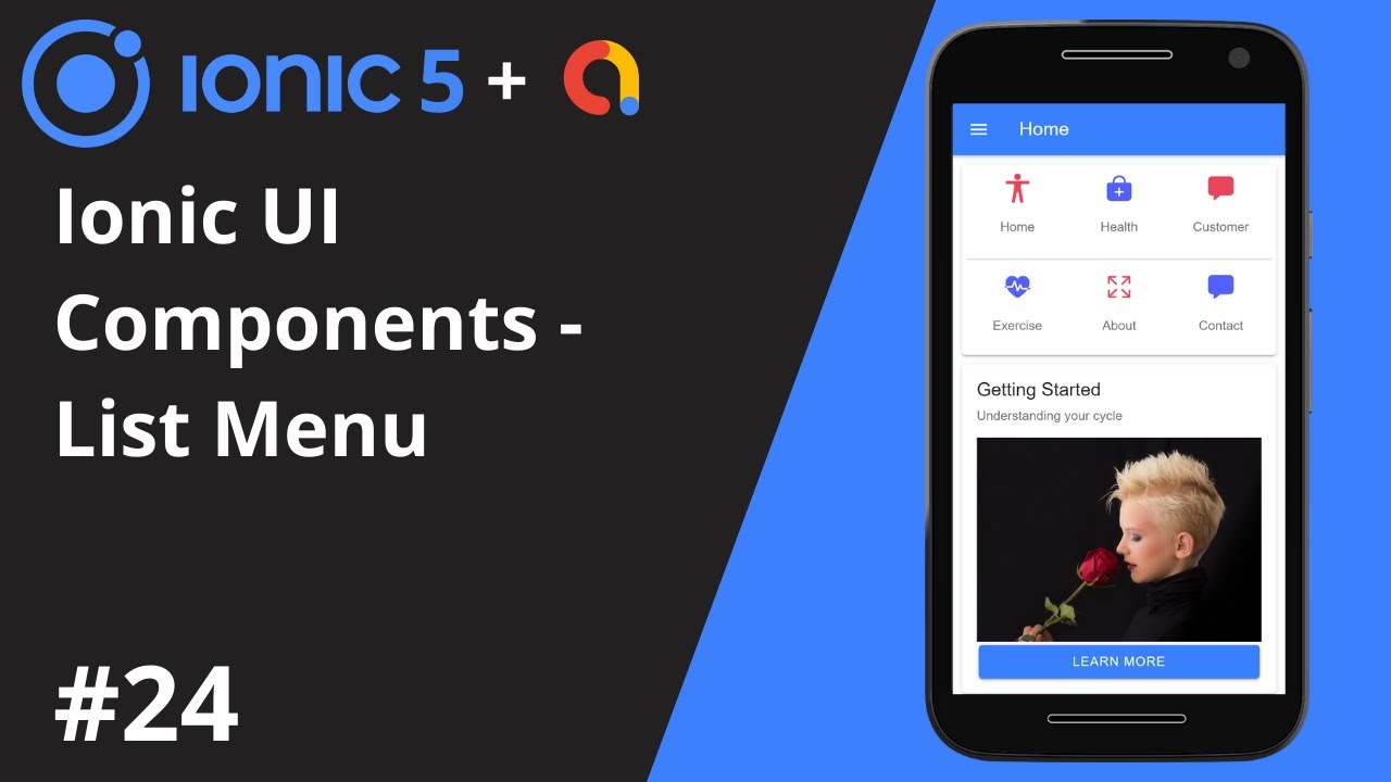 Ionic 5 Tutorial #24 - Ionic UI Component - List Menu