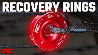 RS183 4 in. Winch Recovery Ring 41,000 lb. [Red] - video thumbnail 4