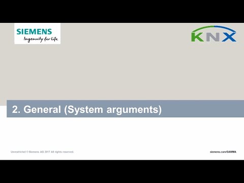 Siemens KNX basic course chapter 02: System arguments