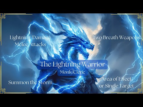 The Lightning Warrior: Monk/Cleric [Dungeons and Dragon 2024 5th Edition Character Build]