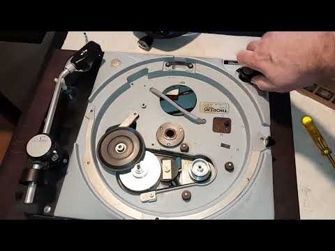 Thorens TD 124 MKII Speed control repair check, from the top side