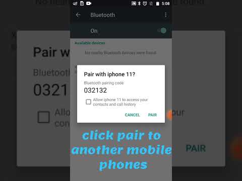 how to connect Bluetooth another mobile 📲 pair #shorts #short #pair  #bluetooth #android #mobilepair