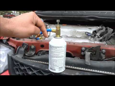 How To Refill AC Refrigerant In A Car (R134a)- FULL Tutorial