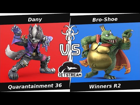 Quarantainment 36 Winners R2 - Dany (Wolf) Vs. Bro-Shoe (K. Rool) Smash Ultimate - SSBU