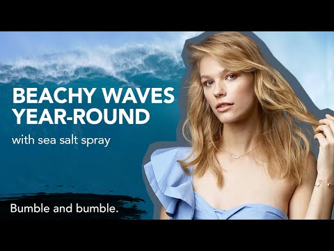 Beachy waves for fine hair | Surf Spray | Bumble and...