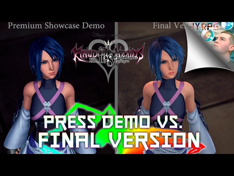 Kingdom Hearts 2.8 HD Final Chapter Prologue Press Demo vs. Final Ver. Graphics/Framerate Comparison