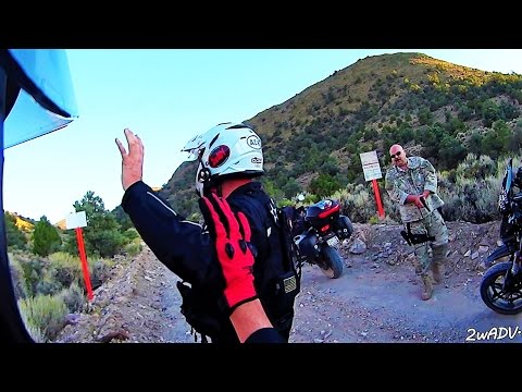 HELD AT GUNPOINT BY CAMO-DUDES @ AREA 51 SECRET BACK GATE!! 2wADV Video