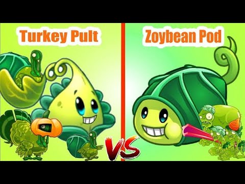 Turkey Pult Vs Zoybean Pod 🔥 | 🦃🆚🫛 | Plants Vs Zombies 2 🌼 | Pvz 2 🌸 | ♥️❤️