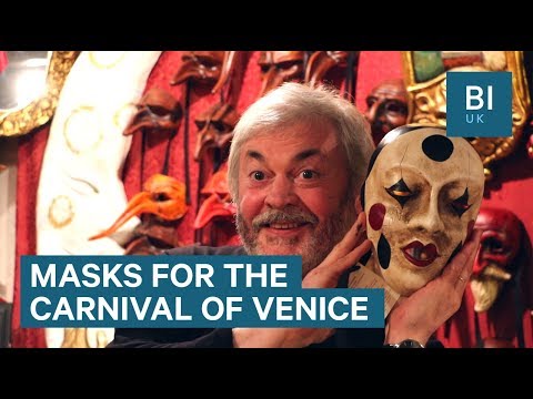 Here's the painstaking, 2-week process that goes into making masks for the Carnival of Venice
