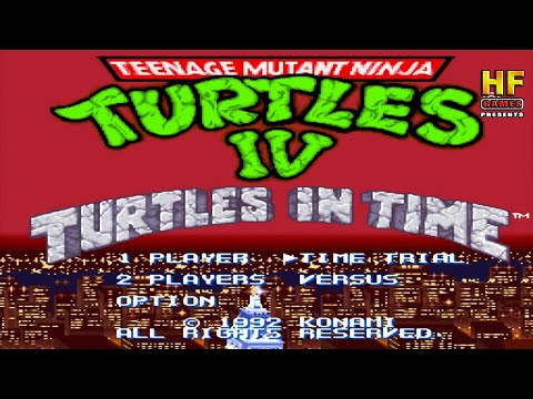 TMNT: Turtles in Time - Time Trial Mode. SNES [No Death Walkthrough] - Super Nintendo | СУПЕР СНЕС