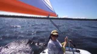 preview picture of video 'Dinghy Sailing Holidays / Inflatable sailboat // Моя морячка - новые похождения надувного парусника'
