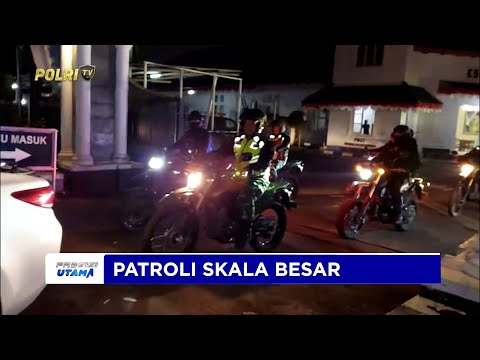 POLDA JABAR AMANKAN KELOMPOK ANARKO SAAT PATROLI SKALA BESAR