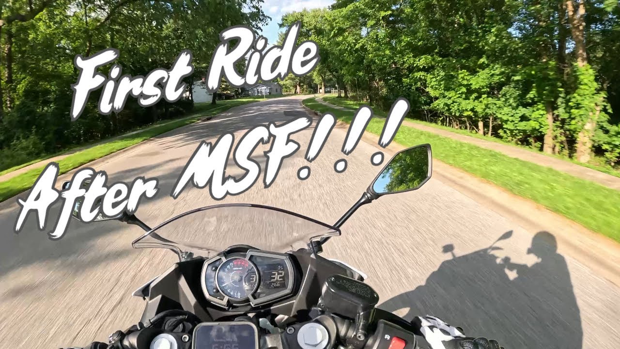 First Ride after MSF! Kawasaki Ninja 400 - Beginner Rider
