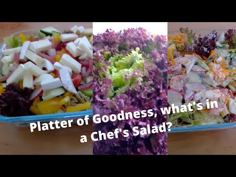 Chef Salad and Ranch dressing