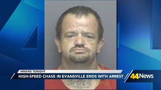 High-speed chase in Evansville ends with arrest