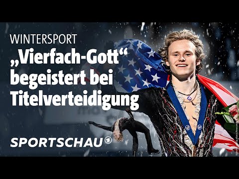 Eiskunstlauf-WM: Ilia Malinin mit atemberaubender Kür | Sportschau