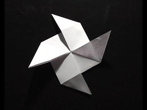 origami pliage papier hélice à vent