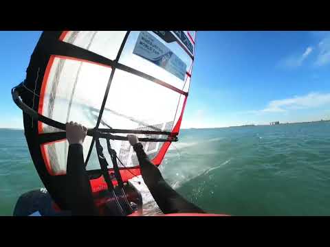 Windfoil Slalom speed